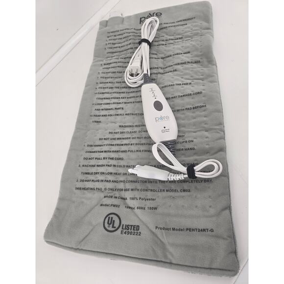 Pure Enrichment PureRelief XL 12″x24″ Heating Pad Model PEHT24RT-G Controller - Picture 1 of 4